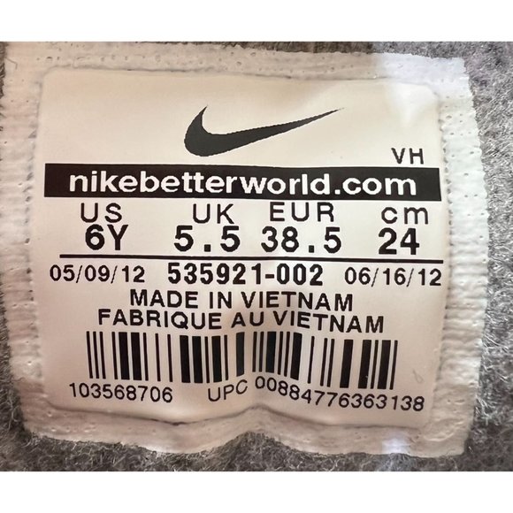 Nike Dual Fusion Jack Boot GS 'Black Volt - 535921 002 Youth size 6 - Picture 9 of 10